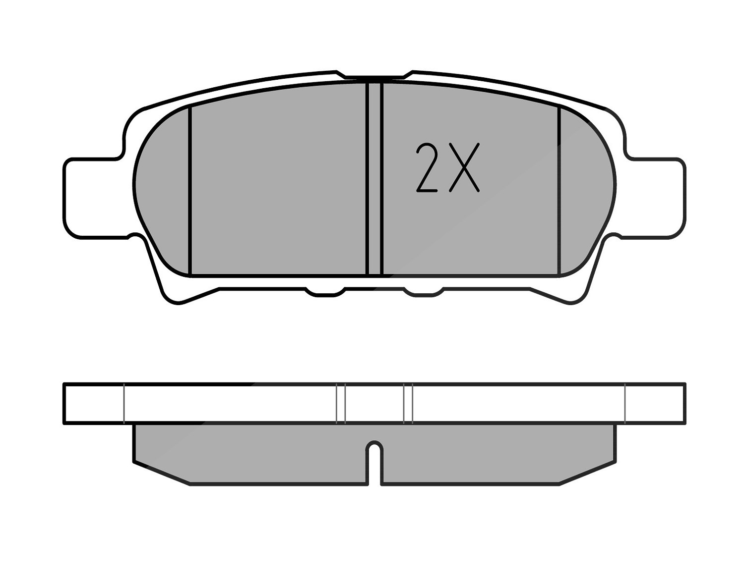 Meyle Bremsbelagsatz, Scheibenbremse [Hersteller-Nr. 0252401416/W] für Dodge, Mitsubishi, Jeep, Chrysler