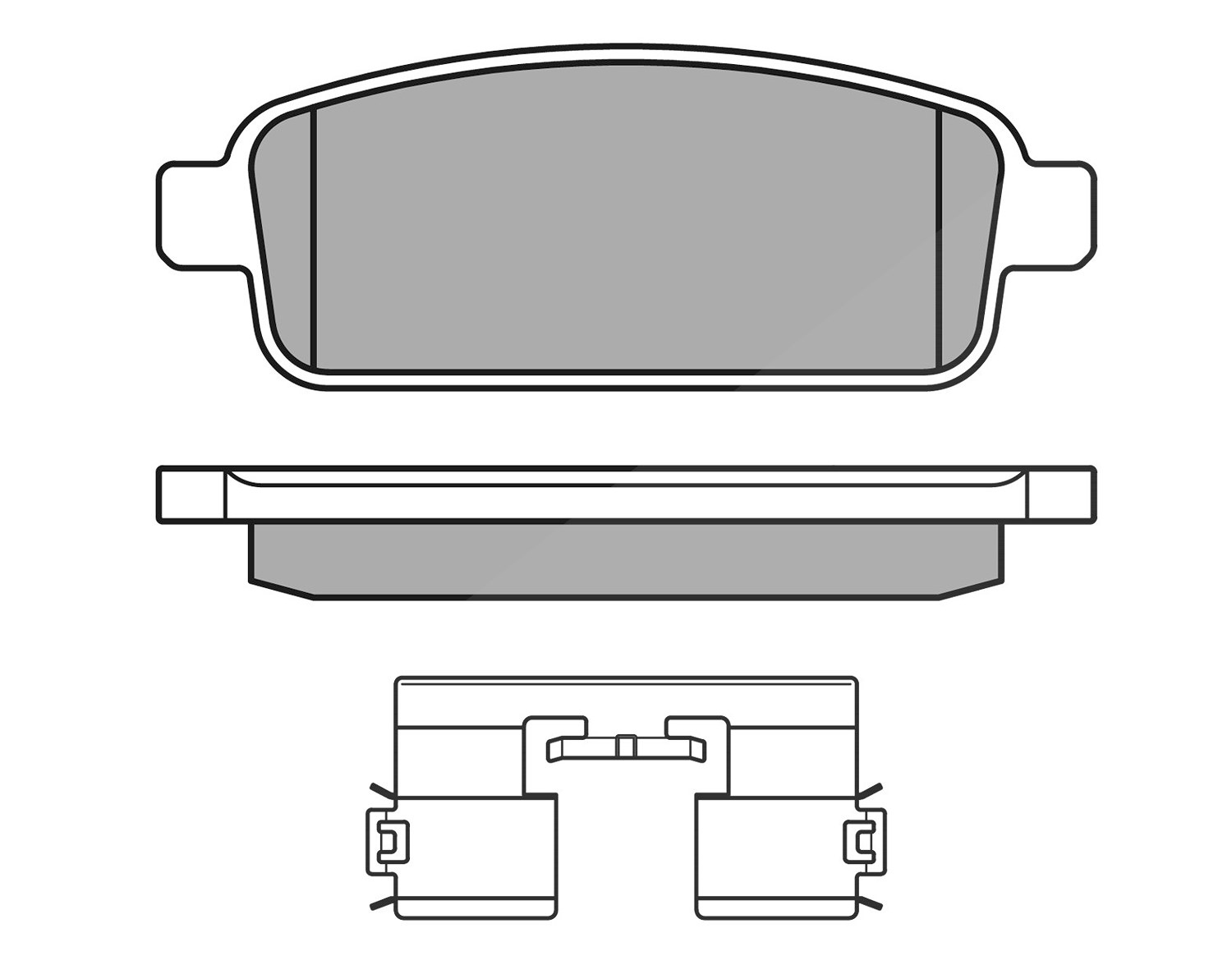 Meyle Bremsbelagsatz, Scheibenbremse [Hersteller-Nr. 0252509616/W] für Vauxhall, Opel, Chevrolet