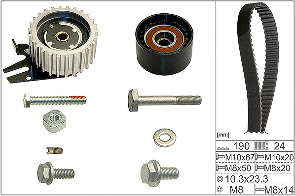 Schaeffler Ina Zahnriemensatz [Hersteller-Nr. 530062410] für Alfa Romeo, Opel, Fiat, Vauxhall, Suzuki, Saab