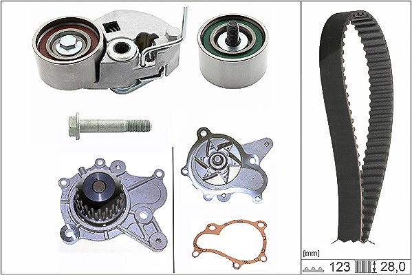 Schaeffler Ina Wasserpumpe + Zahnriemensatz [Hersteller-Nr. 530054231] für Hyundai, Kia