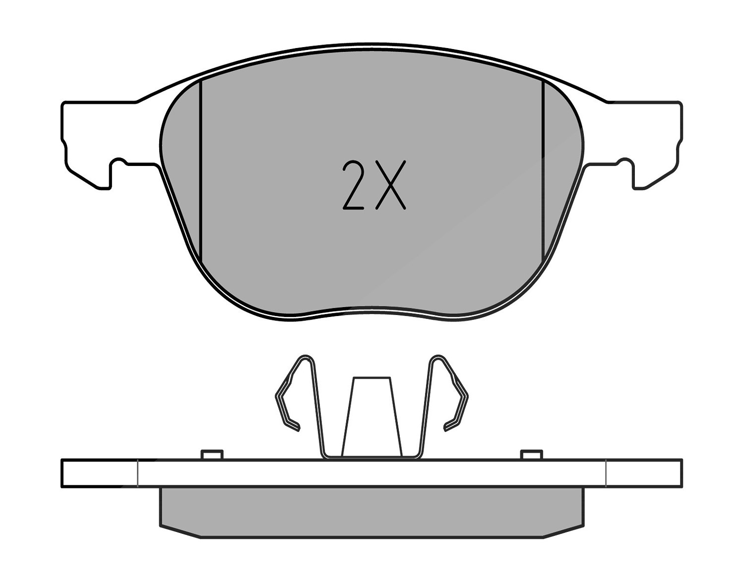 Meyle Bremsbeläge vorne (Satz) [Hersteller-Nr. 0252372318] für Ford, Mazda, Volvo