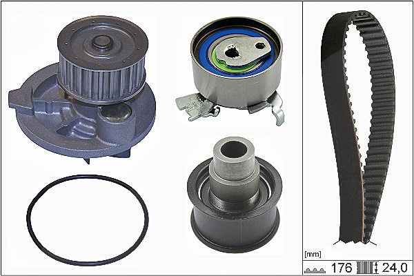 Schaeffler Ina Wasserpumpe + Zahnriemensatz [Hersteller-Nr. 530007930] für Opel, Vauxhall