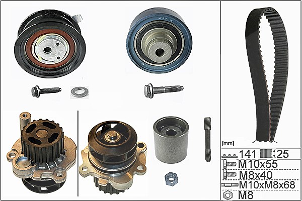 Schaeffler Ina Wasserpumpe + Zahnriemensatz [Hersteller-Nr. 530036131] für Seat, VW, Skoda, Audi