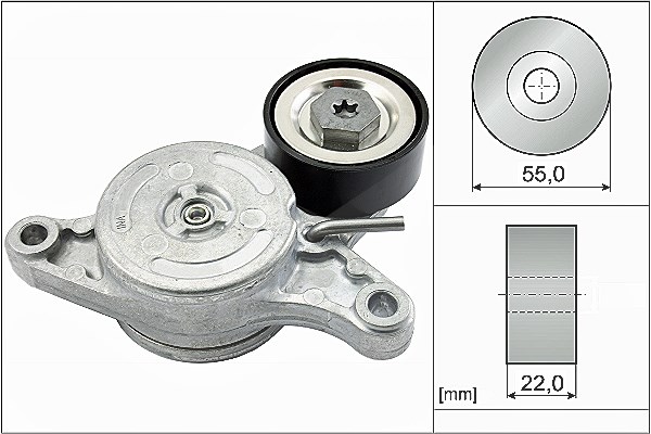 Schaeffler Ina Spannarm, Keilrippenriemen [Hersteller-Nr. 534042010] für Toyota, Mini