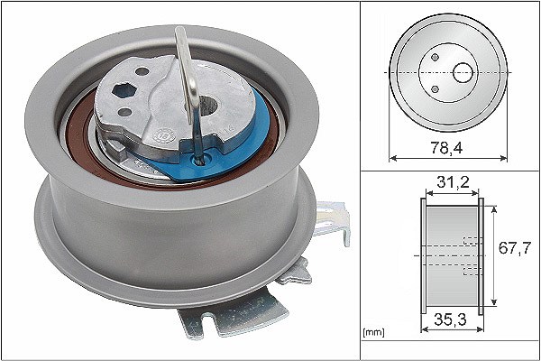 Schaeffler Ina Spannrolle, Zahnriemen [Hersteller-Nr. 531056530] für VW, Skoda, Ford, Seat, Audi