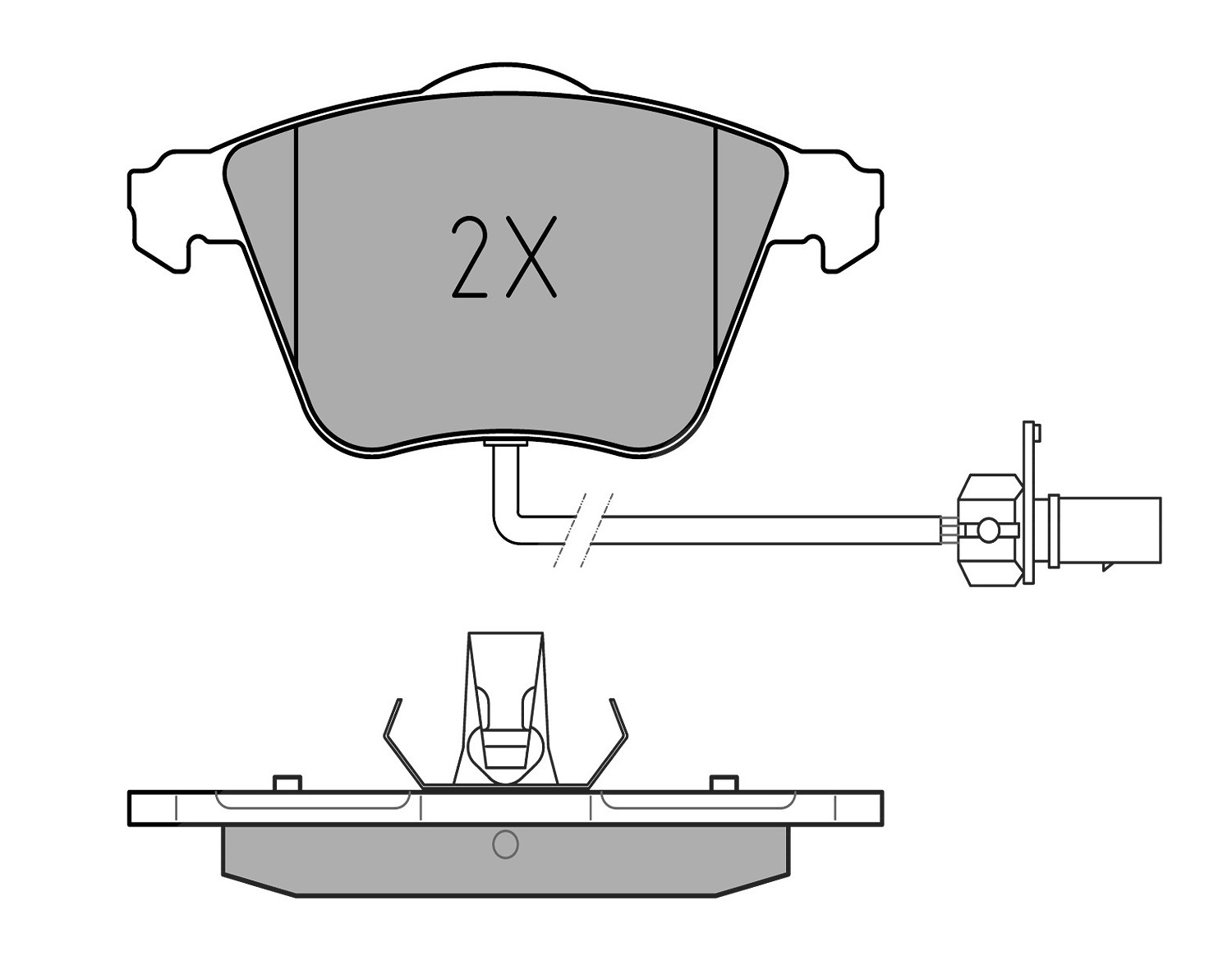 Meyle Bremsbelagsatz, Scheibenbremse [Hersteller-Nr. 0252395020/W] für Audi, Seat