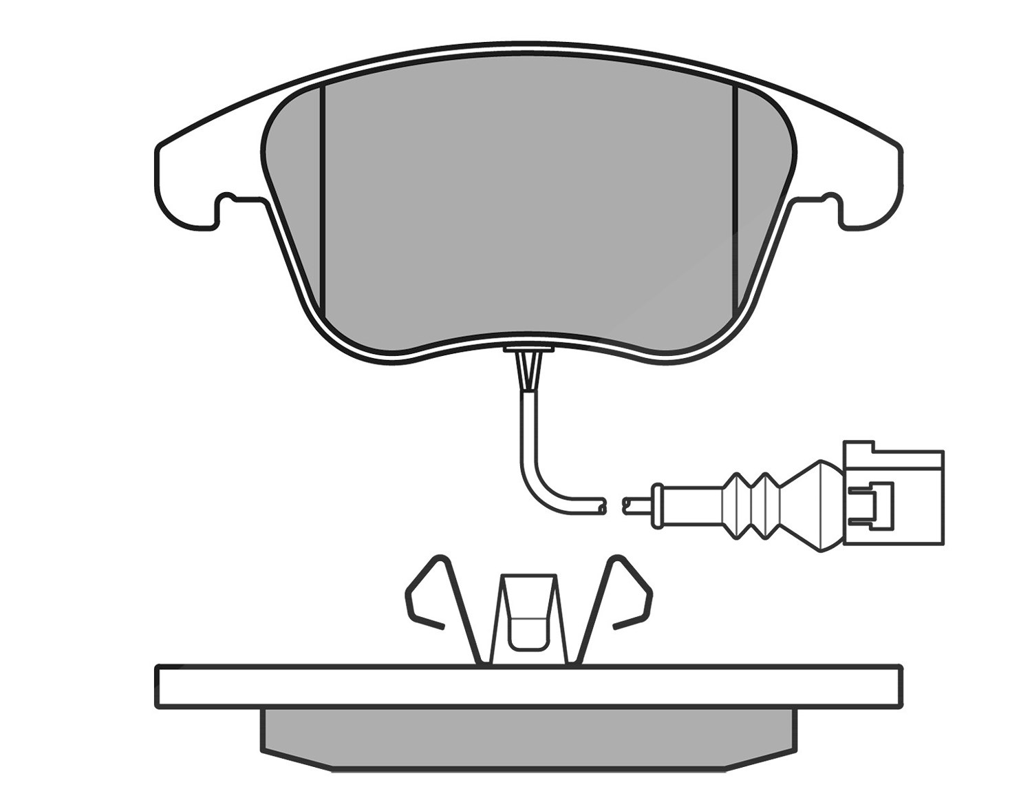 Meyle Bremsbelagsatz, Scheibenbremse [Hersteller-Nr. 0252433219/W] für VW, Seat, Audi