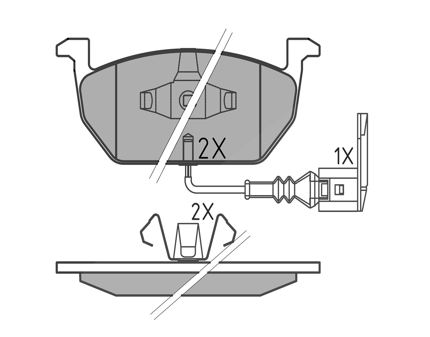 Meyle Bremsbelagsatz, Scheibenbremse [Hersteller-Nr. 0252203517] für Seat, Audi, VW, Skoda