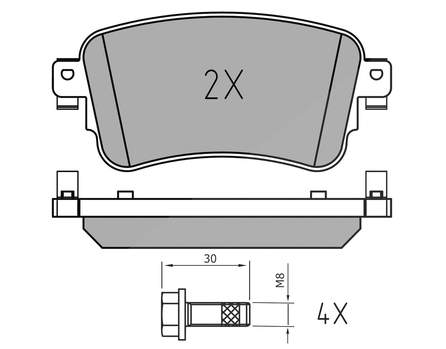 Meyle Bremsbelagsatz, Scheibenbremse [Hersteller-Nr. 0252258818/PD] für Fiat, Citroën, Toyota, Peugeot, Vauxhall, Opel