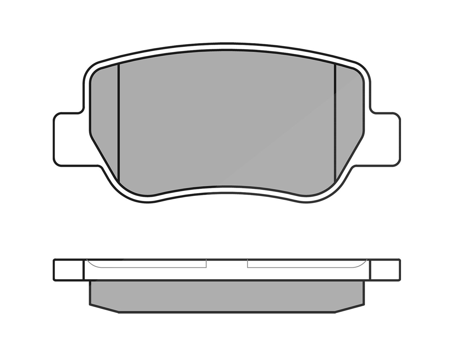 Meyle Bremsbeläge hinten (Satz) [Hersteller-Nr. 0252488516/W] für Toyota