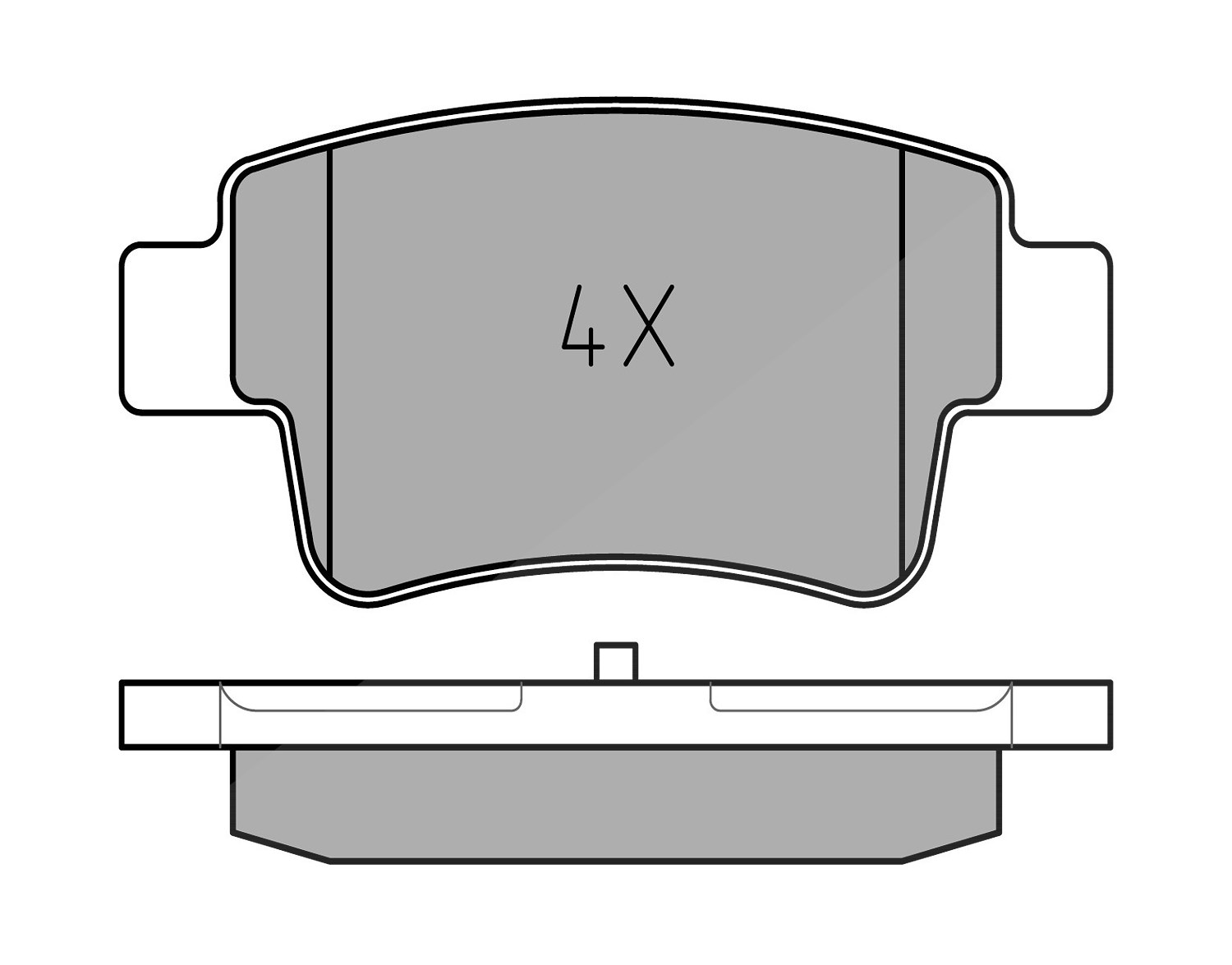 Meyle Bremsbelagsatz, Scheibenbremse [Hersteller-Nr. 0252434917/W] für Fiat, Opel, Vauxhall, Abarth