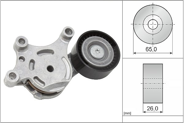 Schaeffler Ina Spannarm, Keilrippenriemen [Hersteller-Nr. 534007520] für Mazda, Volvo, Mini, Citroën, Ds, Mitsubishi, Peugeot, Suzuki, Ford
