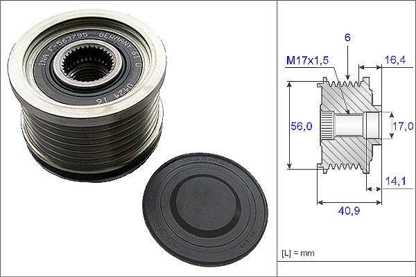 Schaeffler Ina Generatorfreilauf [Hersteller-Nr. 535021310] für Lancia, Alfa Romeo