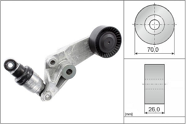 Schaeffler Ina Riemenspanner, Keilrippenriemen [Hersteller-Nr. 534001610] für Lotus, Toyota