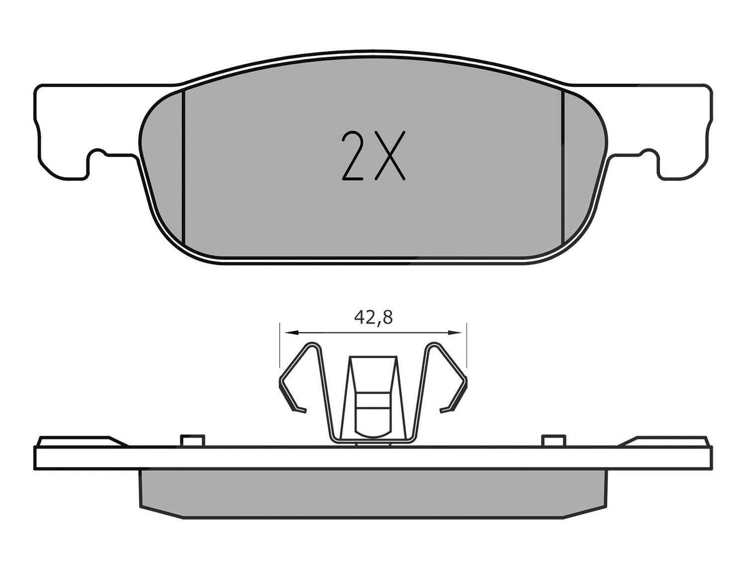 Meyle Bremsbeläge vorne (Satz) [Hersteller-Nr. 0252252517] für Renault, Dacia