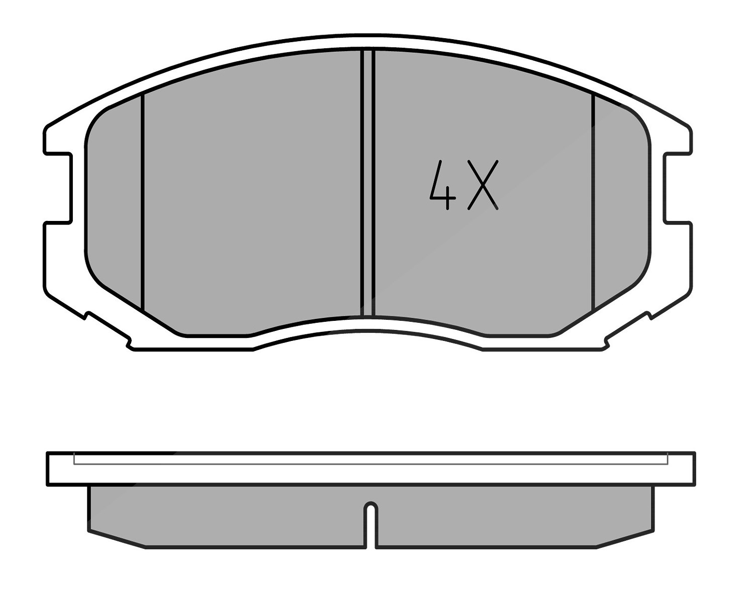 Meyle Bremsbelagsatz, Scheibenbremse [Hersteller-Nr. 0252165015/PD] für Daihatsu, Mitsubishi