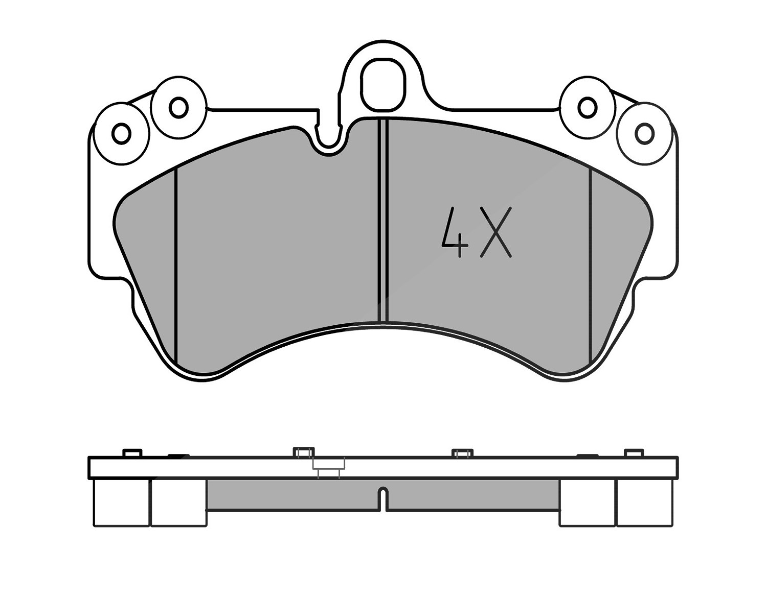 Meyle Bremsbelagsatz, Scheibenbremse [Hersteller-Nr. 0252369217] für Porsche, VW