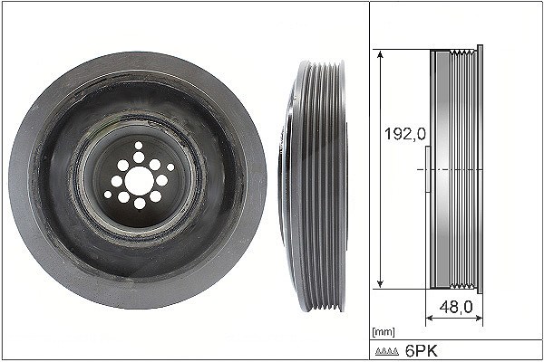 Schaeffler Ina Riemenscheibe, Kurbelwelle [Hersteller-Nr. 544010210] für Audi, VW