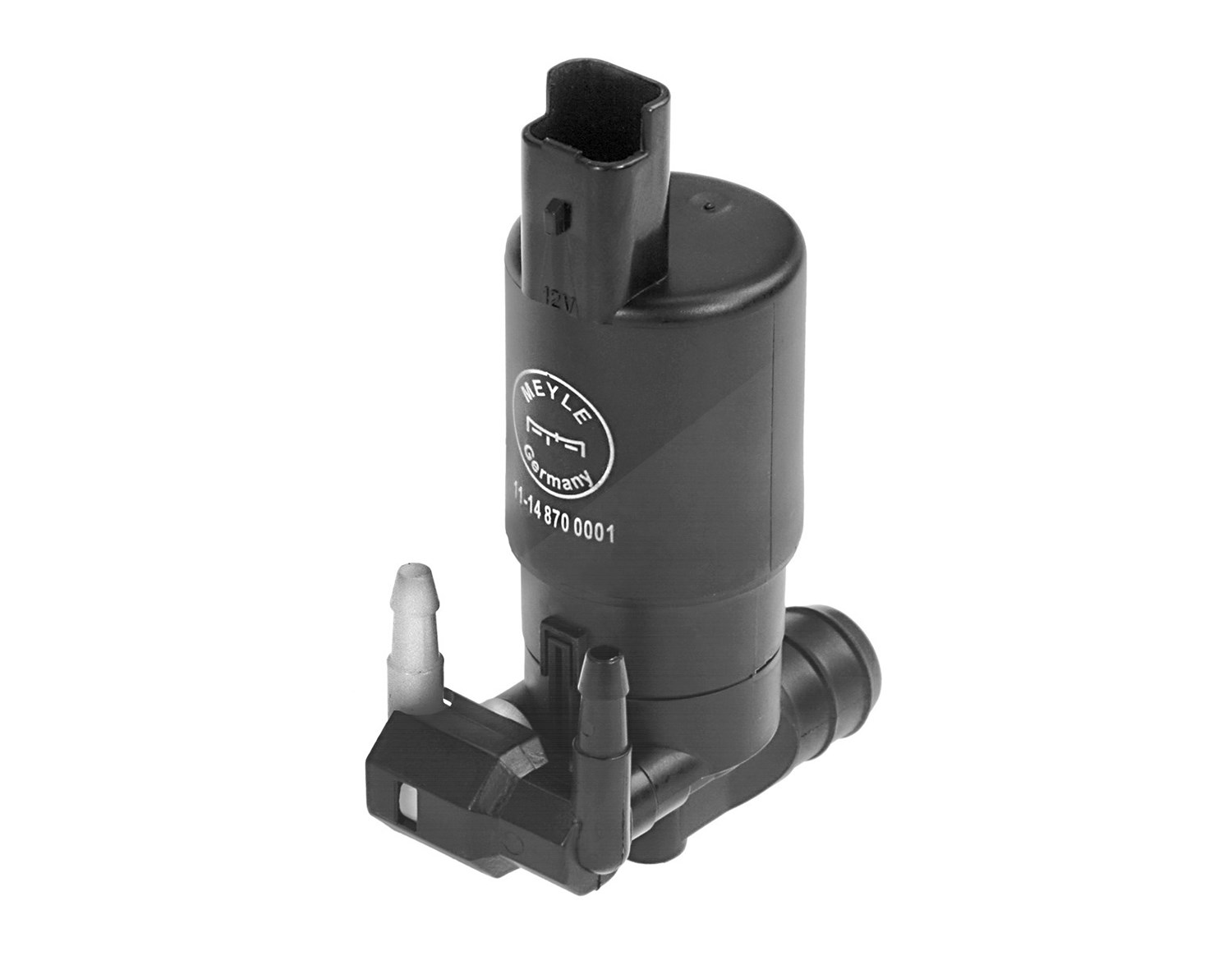 Meyle Waschwasserpumpe, Scheibenreinigung [Hersteller-Nr. 11-148700001] für Fiat, Renault, Vauxhall, Smart, Dacia, Lancia, Citroën, Peugeot, Ds, Opel