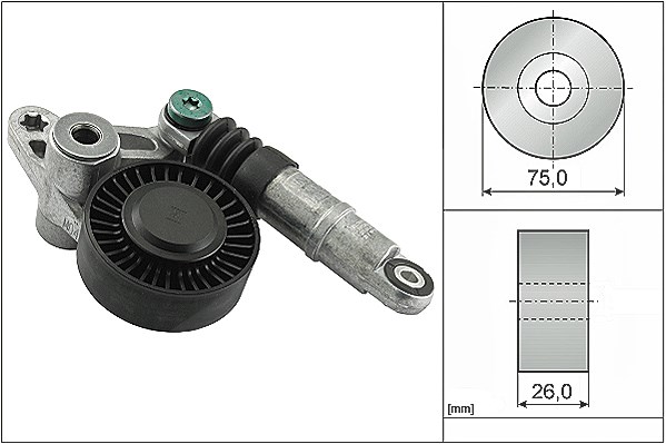 Schaeffler Ina Riemenspanner, Keilrippenriemen [Hersteller-Nr. 534009810] für Audi