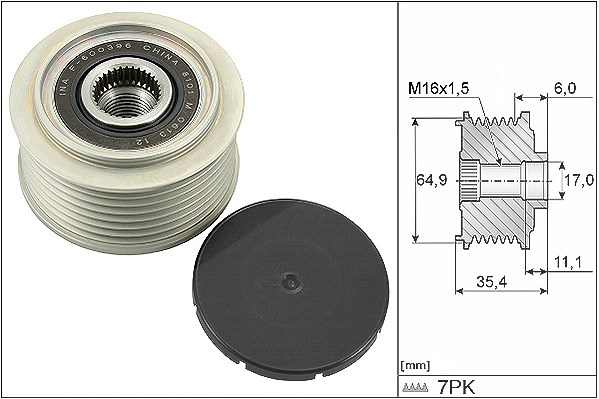Schaeffler Ina Generatorfreilauf [Hersteller-Nr. 535029410] für Nissan