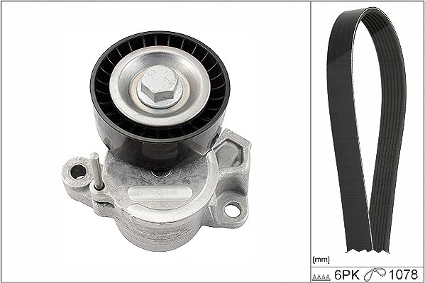Schaeffler Ina Keilrippenriemensatz [Hersteller-Nr. 529023510] für VW, Audi, Seat, Skoda