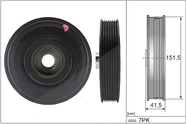 Schaeffler Ina Riemenscheibe, Kurbelwelle [Hersteller-Nr. 544008810] für Renault, Nissan