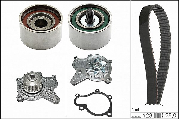 Schaeffler Ina Wasserpumpe + Zahnriemensatz [Hersteller-Nr. 530050231] für Kia, Hyundai