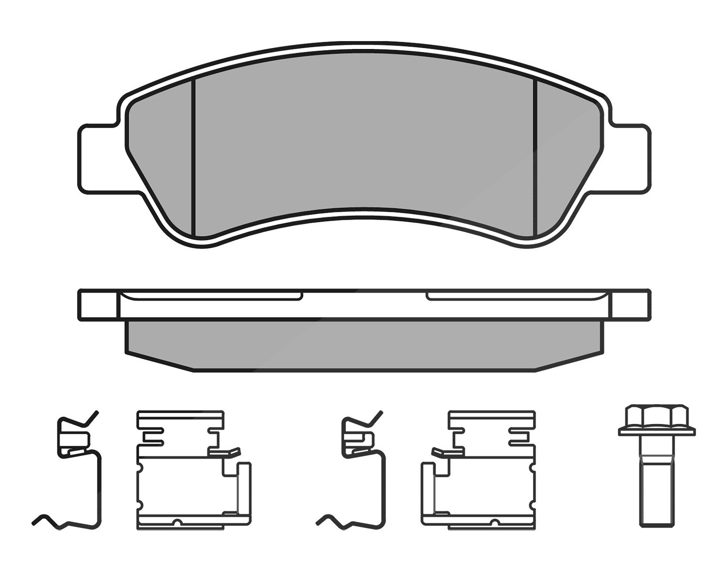 Meyle Bremsbelagsatz, Scheibenbremse [Hersteller-Nr. 0252446519] für Citroën, Peugeot, Fiat