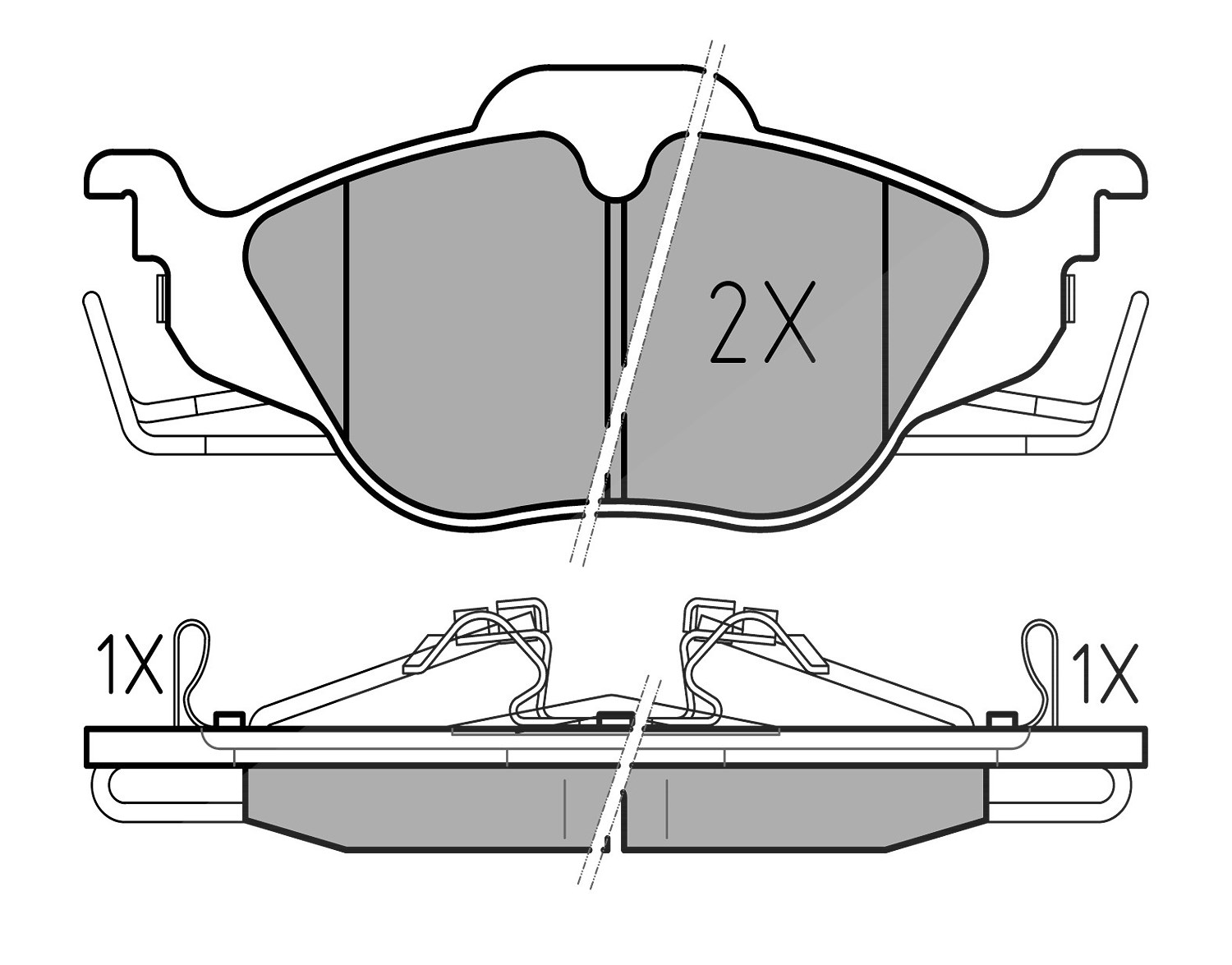 Meyle Bremsbelagsatz, Scheibenbremse [Hersteller-Nr. 0252306317/W] für Vauxhall, Opel
