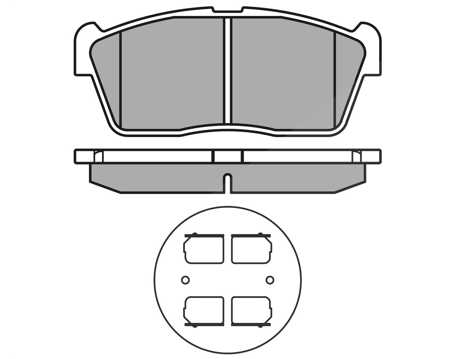 Meyle Bremsbelagsatz, Scheibenbremse [Hersteller-Nr. 0252350715] für Daihatsu, Mitsubishi, Suzuki, Peugeot, Citroën, Nissan, Subaru