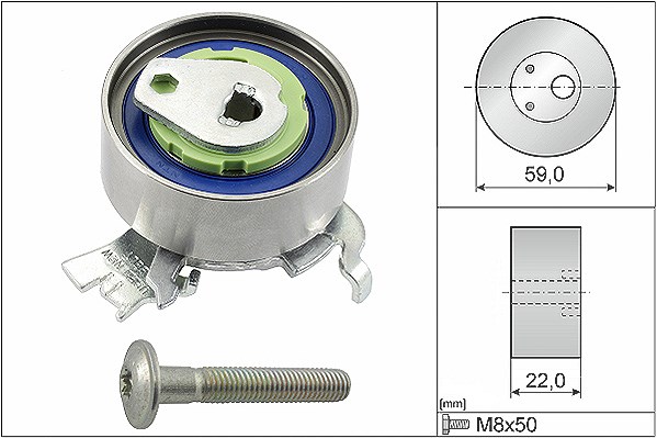 Schaeffler Ina Spannrolle, Zahnriemen [Hersteller-Nr. 531051830] für Chevrolet, Opel, Vauxhall, Saab