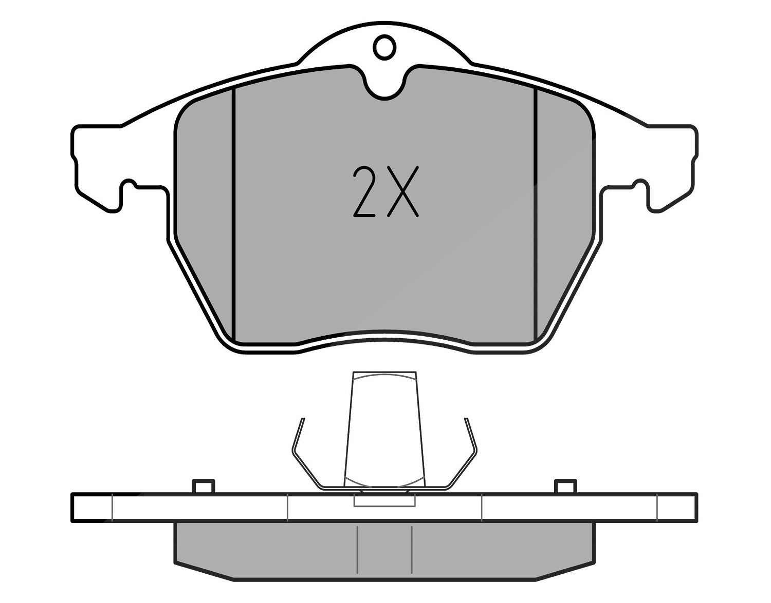 Meyle Bremsbelagsatz, Scheibenbremse [Hersteller-Nr. 0252311619/W] für Vauxhall, Opel, Saab