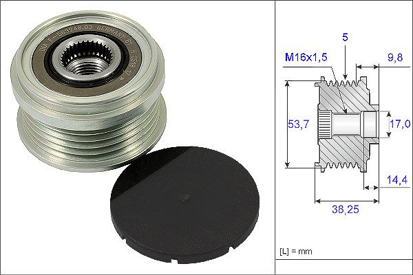 Schaeffler Ina Generatorfreilauf [Hersteller-Nr. 535024210] für Opel, Chevrolet, Vauxhall