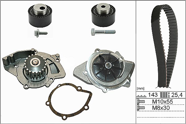 Schaeffler Ina Wasserpumpe + Zahnriemensatz [Hersteller-Nr. 530036830] für Citroën, Peugeot