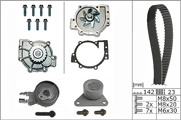 Schaeffler Ina Wasserpumpe + Zahnriemensatz [Hersteller-Nr. 530046730] für Volvo, Ford