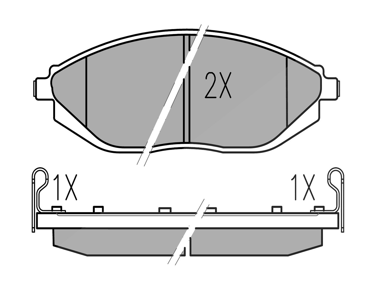 Meyle Bremsbeläge vorne (Satz) [Hersteller-Nr. 0252526817/W] für Chevrolet