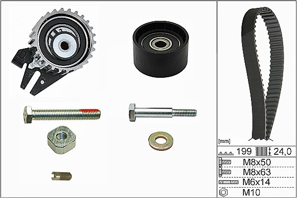 Schaeffler Ina Zahnriemensatz [Hersteller-Nr. 530056210] für Jeep, Lancia, Fiat, Alfa Romeo, Cadillac, Chrysler, Opel, Saab, Vauxhall, Suzuki, Chevrol