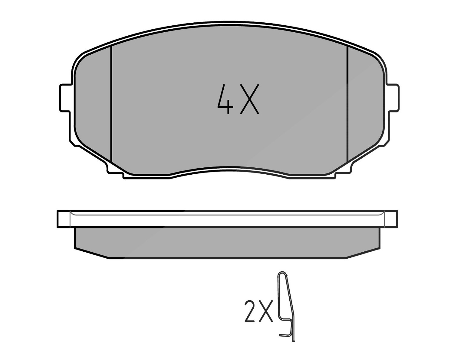 Meyle Bremsbelagsatz, Scheibenbremse [Hersteller-Nr. 0252454417/W] für Mazda, Mitsubishi