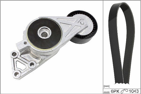 Schaeffler Ina Keilrippenriemensatz [Hersteller-Nr. 529042910] für Skoda, Seat, Audi, VW