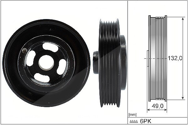 Schaeffler Ina Riemenscheibe, Kurbelwelle [Hersteller-Nr. 544012610] für Ford