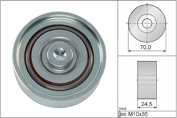 Schaeffler Ina Umlenk-/Führungsrolle, Keilrippenriemen [Hersteller-Nr. 532058310] für Peugeot, Citroën, Mitsubishi