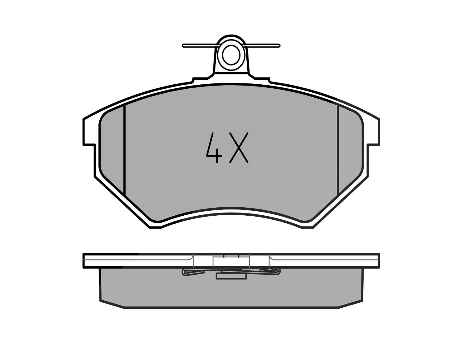 Meyle Bremsbelagsatz, Scheibenbremse [Hersteller-Nr. 0252016819] für VW, Audi, Seat