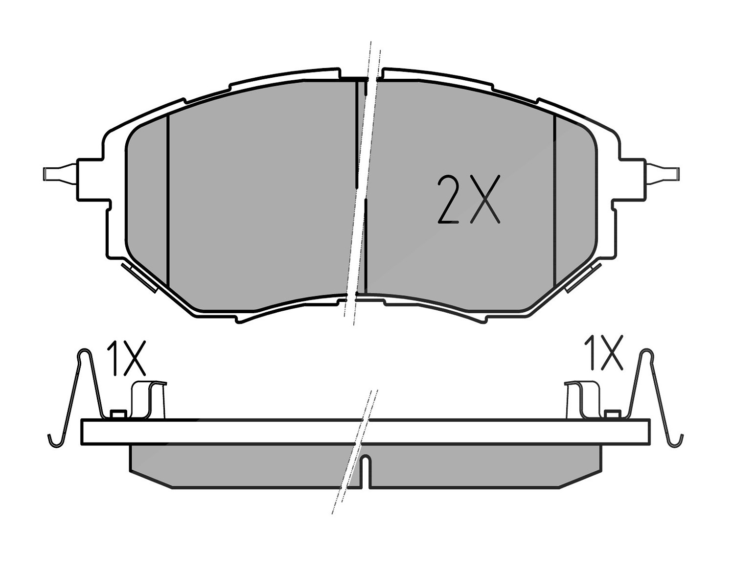 Meyle Bremsbelagsatz, Scheibenbremse [Hersteller-Nr. 0252422218/W] für Subaru