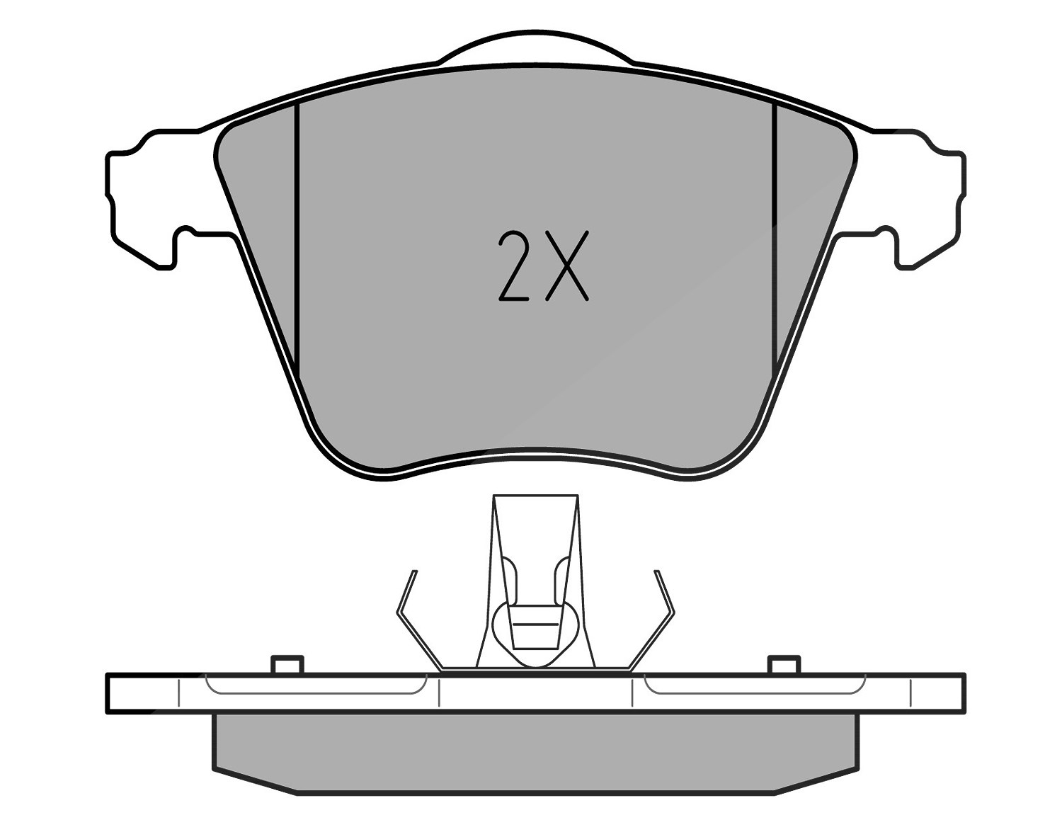 Meyle Bremsbelagsatz, Scheibenbremse [Hersteller-Nr. 0252391218] für Cadillac, Opel, Mazda, Saab, Ford, Volvo, Vauxhall