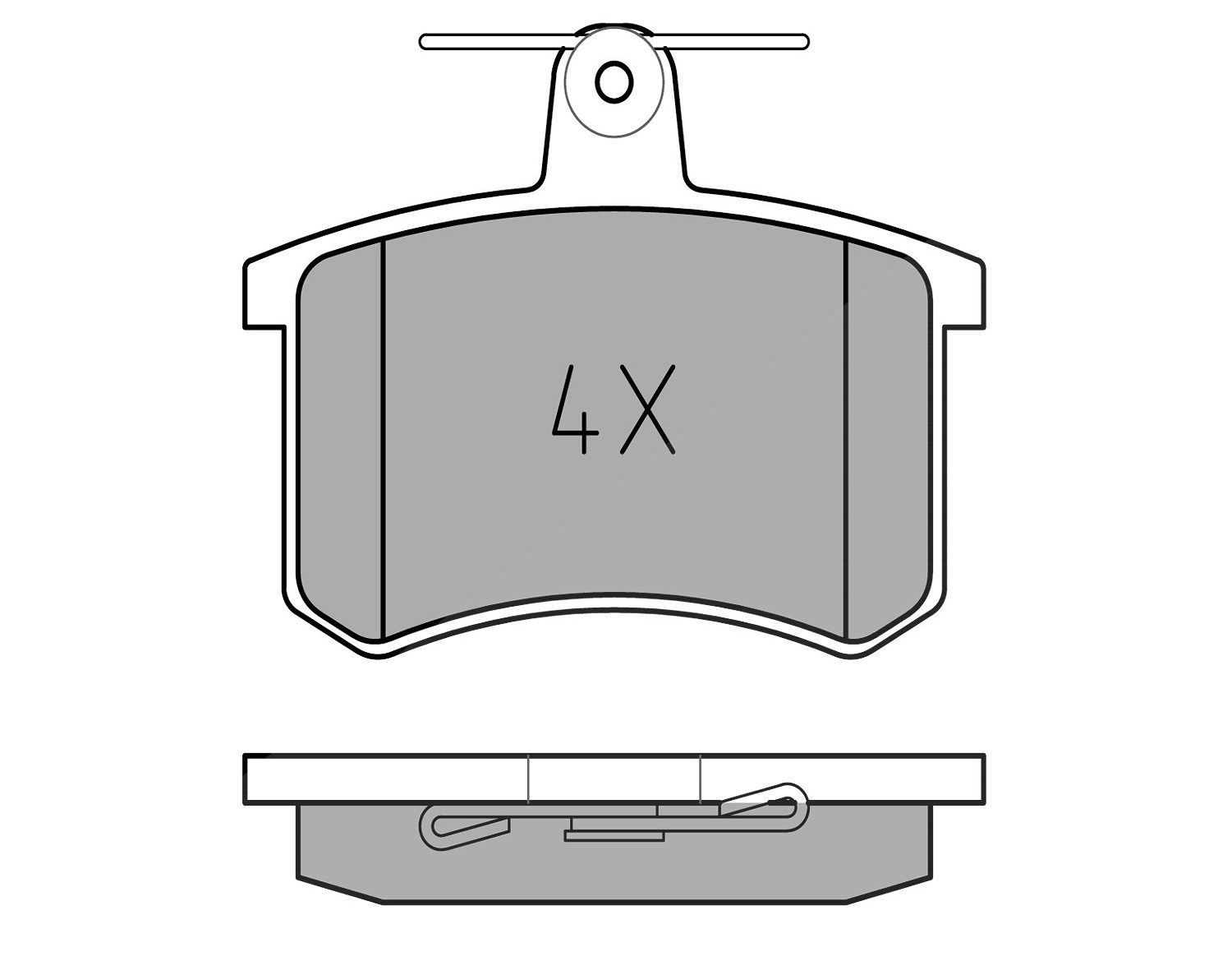 Meyle Bremsbelagsatz, Scheibenbremse [Hersteller-Nr. 0252114416] für Audi, Fiat, Lancia, Alfa Romeo