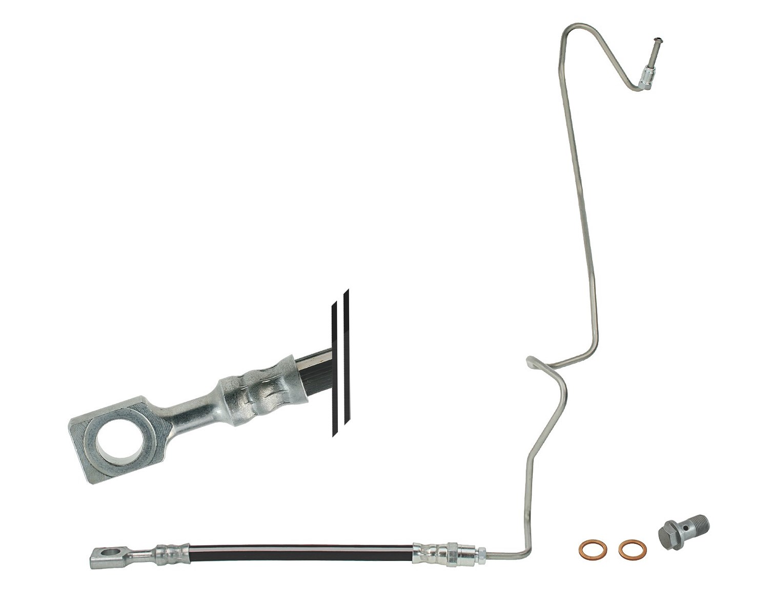 Meyle Bremsschlauch [Hersteller-Nr. 1005250055/S] für Audi, VW, Skoda, Seat