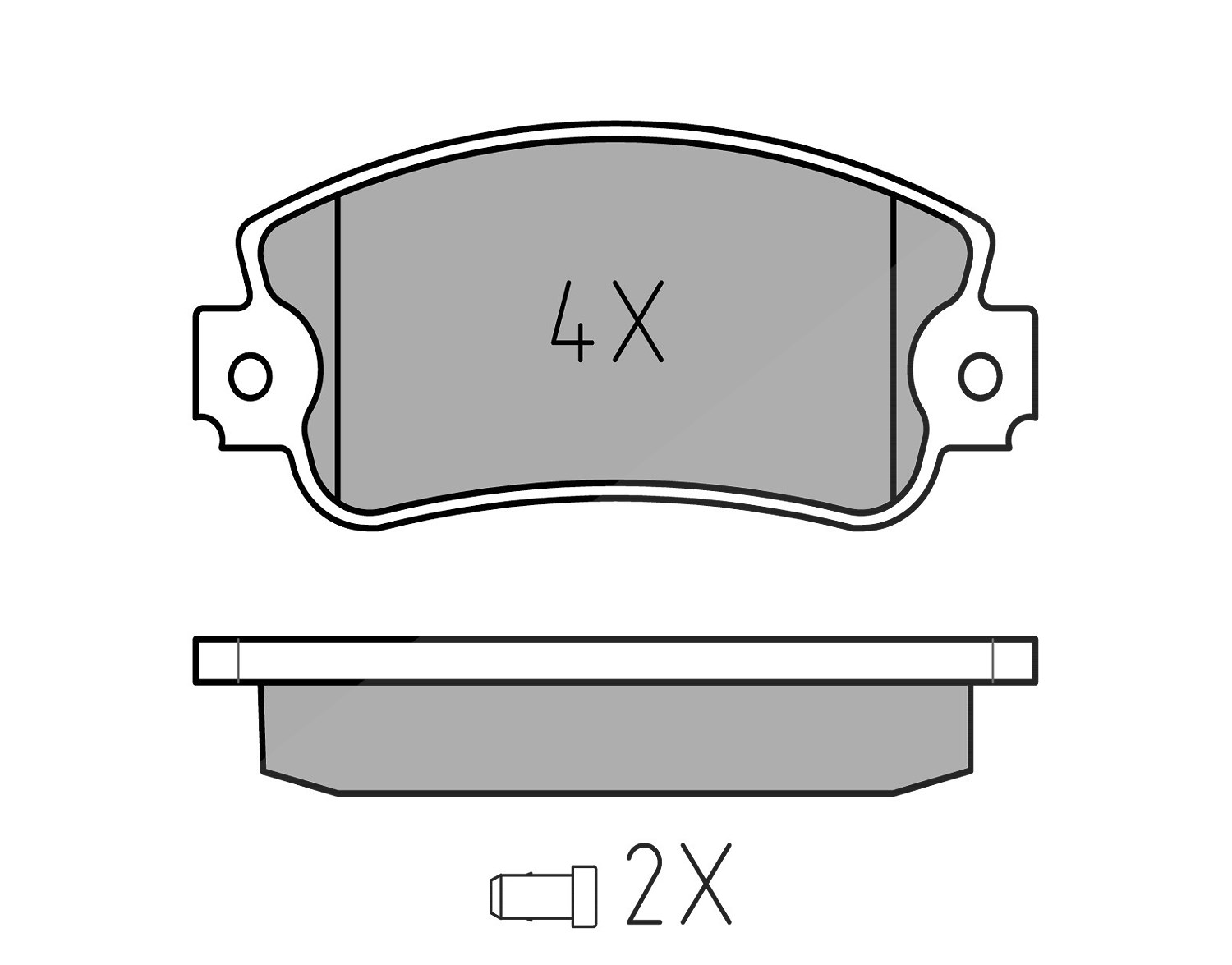 Meyle Bremsbelagsatz, Scheibenbremse [Hersteller-Nr. 0252095018/W] für Seat, Lancia, Fiat