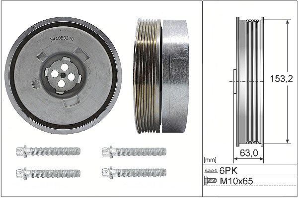 Schaeffler Ina Riemenscheibensatz, Kurbelwelle [Hersteller-Nr. 544050220] für BMW
