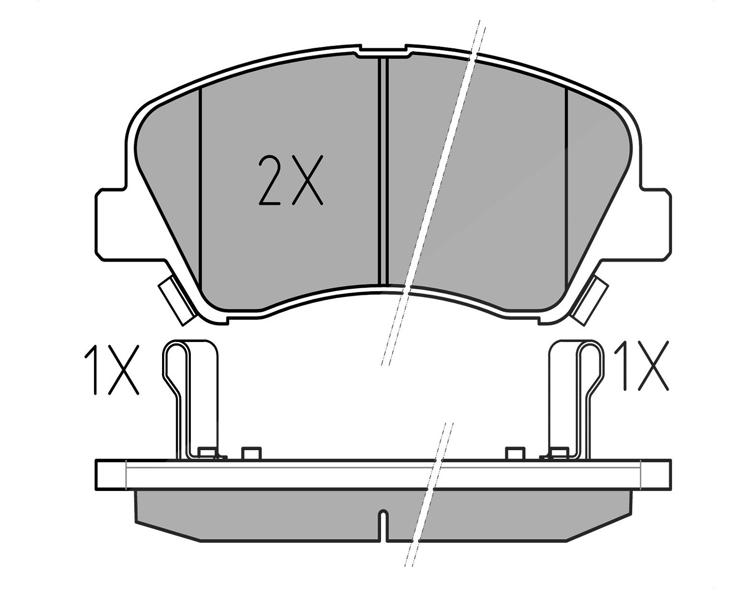 Meyle Bremsbelagsatz, Scheibenbremse [Hersteller-Nr. 0252534818] für Kia, Hyundai